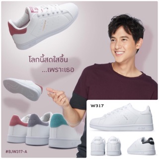 สินค้า รองเท้าผ้าใบ Tennis Court เบาจิ พร้อมส่ง Baoji Classic ​ 36 - 41 BJW317A BJW885 ขาว ชมพู ม่วง เขียว ดำ