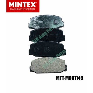 Mintex ผ้าเบรคหน้า (ของอังกฤษ) (brake pad) โตโยต้า TOYOTA Celica TA22 ปี 1970-1975, Corona RT80,81,100,110 ปี 1965-1975