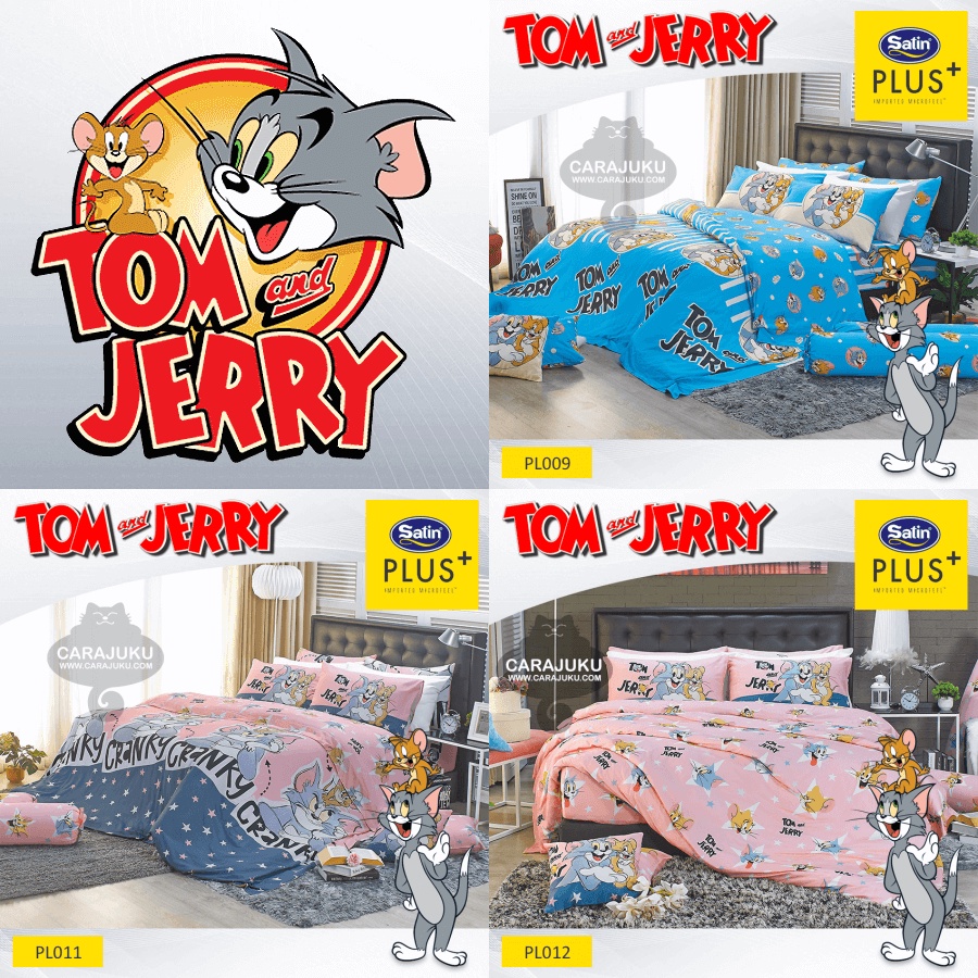 3-ลาย-satin-plus-ชุดผ้าปูที่นอน-ทอมกับเจอร์รี่-tom-and-jerry-total-ซาติน-ชุดเครื่องนอน-ผ้าปู-ผ้าปูเตียง-ทอม-เจอร์รี่
