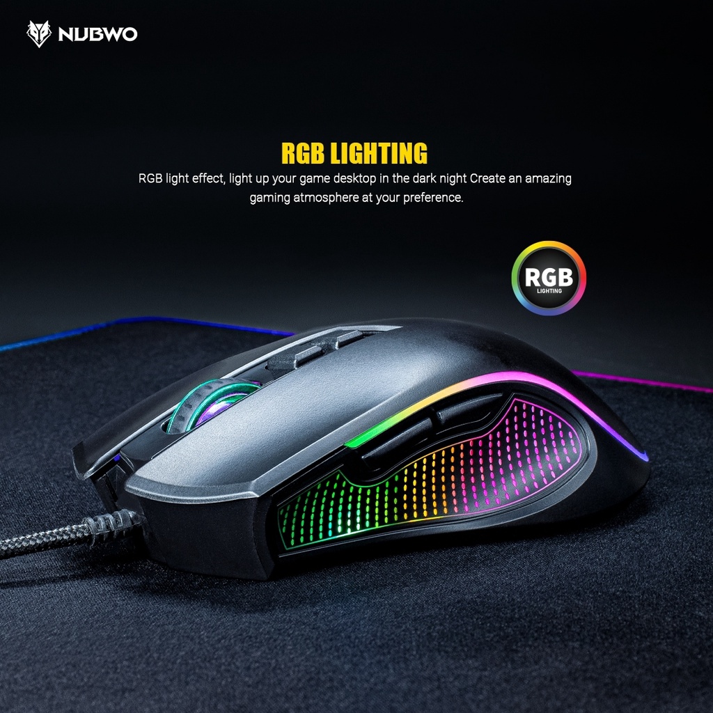 ภาพหน้าปกสินค้าเมาส์เกมมิ่ง Nubwo Gaming Macro Mouse Cerberus NM-92M เมาส์เกมมิ่ง เมาส์มาโคร WARRANTY 1 YEAR มาใหม่กว่า NM-89M Plesiois จากร้าน ksc_officialshop บน Shopee