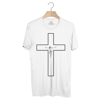 BP82 เสื้อยืด กางเขนขาว [Cross Jesus]