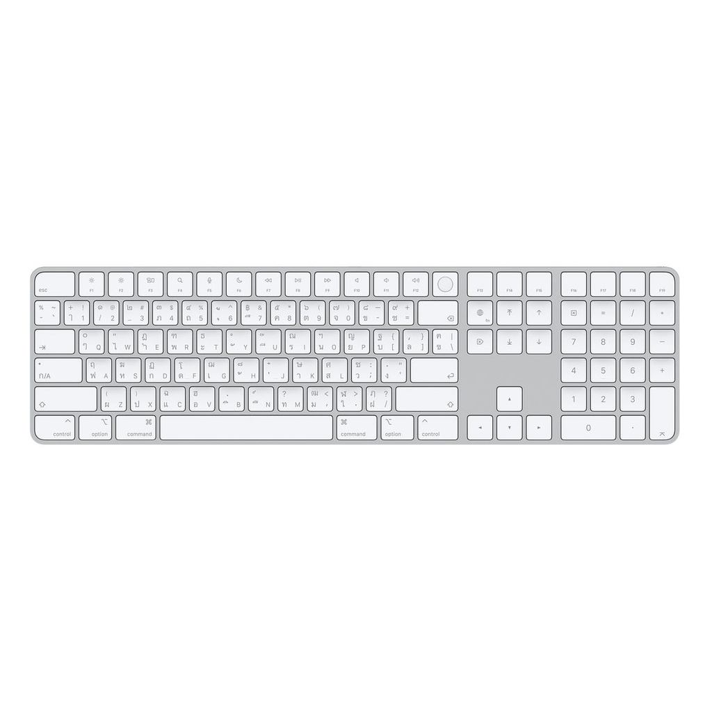 ภาพหน้าปกสินค้าApple Magic Keyboard with Touch ID and Numeric Keypad for Mac - White Keys แป้นพิมพ์ไทย Thai I iStudio by SPVi จากร้าน istudiobyspvi บน Shopee