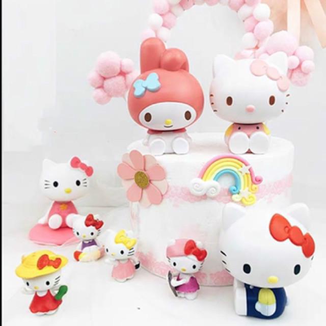 ของเล่นเด็กยกแผง-คิตตี้น่ารัก-ตกแต่งเค้ก-ของเล่นโมเดล