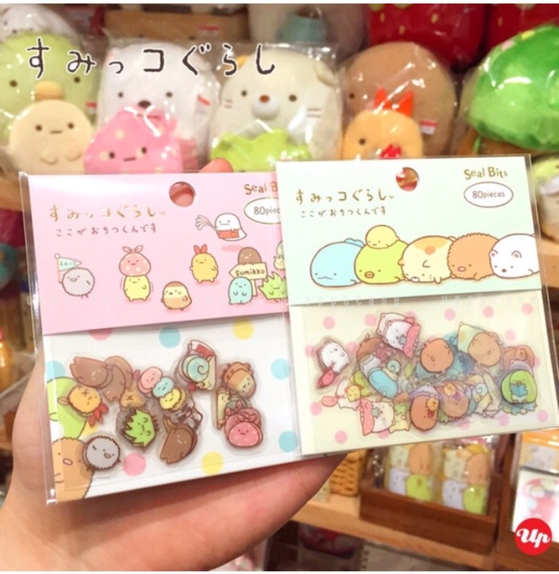 san-x-sticker-flakes-sumikkogurashi-amp-rilakkuma