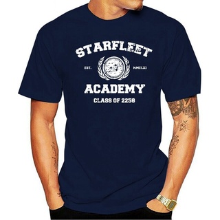 NOW 2021 Fashion 100% cotton O-neck T-shirt O-neck printed Starfleet Academy KMJV เสื้อยืด