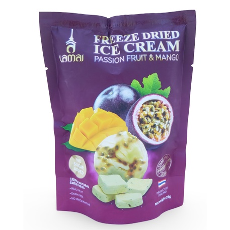 ภาพหน้าปกสินค้าFreeze Dried Ice Cream Snack - Passion Fruit & Mango Flavor