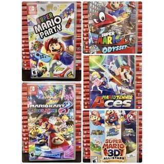 สินค้า Mario Party / Mario Odyssey / Mario Kart 8 deluxe / Mario Tennis Aces / Mario Sonic Olympic games Nintendo games (มือ2)