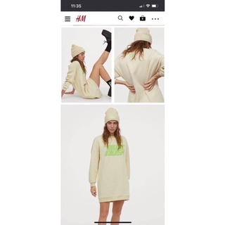 H&M Sweat-dress แบบมีฮูดและไม่มี