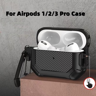 ใหม่ เคสคาร์บอนไฟเบอร์ กันกระแทก สําหรับ AirPod 3 Pro 2 1 2022 Apple AirPods 3