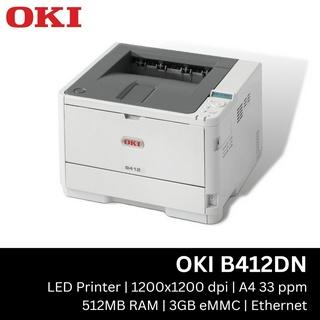 เครื่องปริ๊น เลเซอร์ Printer OKI B412DN (OKI-45762003)