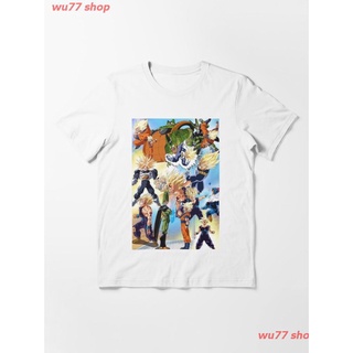 2022 Dragon Ball Z - Cell Games Essential T-Shirt เสื้อยืดพิมพ์ลายการ์ตูนมังงะ ดผ้าเด้ง คอกลม cotton แฟชั่น discount Uni
