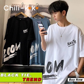 Chili_k❤️k❤️  2262#⚡️ พร้อมส่ง⚡️เสื้อทีเชิร์ตเสื้อยืดคอกลมแฟชั่น (ZOOM)