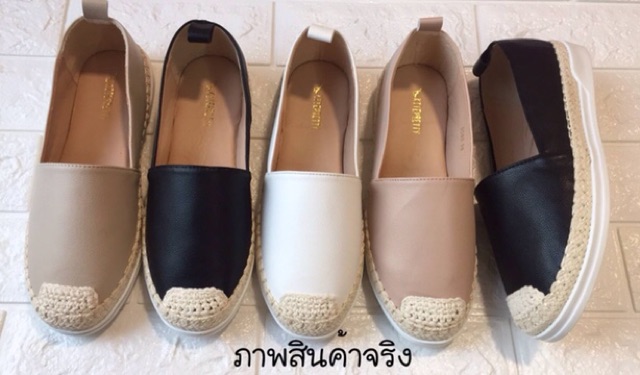 พร้อมส่ง-รองเท้าสลิปออน-งานหนังนิ่มมากก