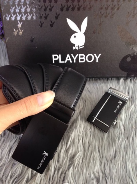 playboy-men-leather-belt-set-ซื้อ-1-ได้ถึง-2-มาใน-2-แบบ-2-สไตล์-สายเข็มขัดเป็นหนัง-สีดำ