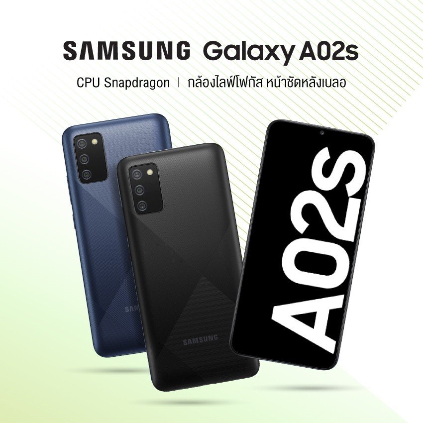 Samsung A02S (RAM 4+64GB) Snapdragon 450 ใหม่แท้ประกันศูนย์ ไม่ติดสัญญา ...