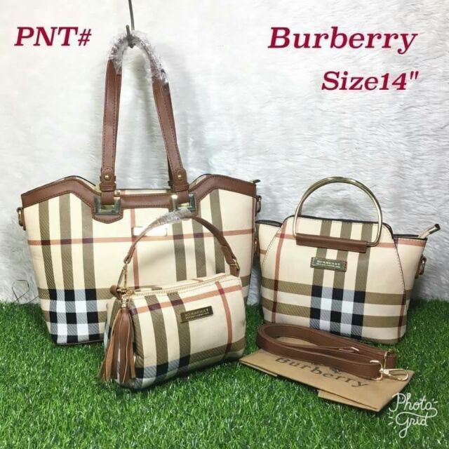 ชุดเซต-กระเป๋าแบรนด์เนม-burberry-เกรด-พรีเมี่ยม-ถ่ายภาพจากของจริงทุกภาพ-size-14-นิ้ว-โดยประมาณ