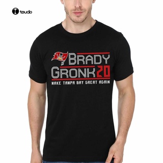 [S-5XL] เสื้อยืด พิมพ์ลาย Brady Gronk Make Tampa Bay Great Again สไตล์คลาสสิก สําหรับผู้ชาย
