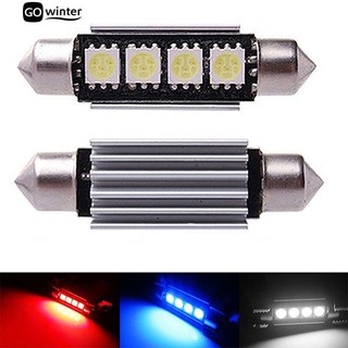 ภาพหน้าปกสินค้า📢 1Pair 5050 4SMD LED ไฟ Festoon ไฟภายในรถฟรีโดมภายใน ซึ่งคุณอาจชอบราคาและรีวิวของสินค้านี้