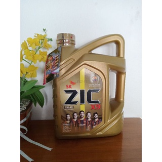 น้ำมันเครื่องZICเบนซินX9 5W40 Fully Synthetic