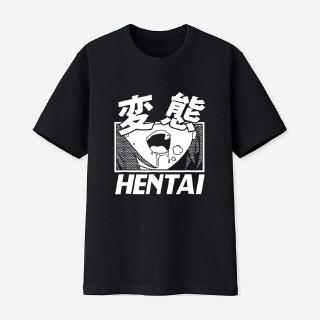 hentai เสื้อยืดพิมพ์ลายการ์ตูน lewd สไตล์ญี่ปุ่น
