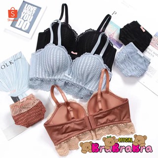 🧸💦𝑩𝒓𝒂𝑩𝒓𝒂𝑩𝒓𝒂⛱️🧸  #ล้างสต๊อค #bra-037 SET Bra บราลูกไม้ พร้อมกางเกงใน