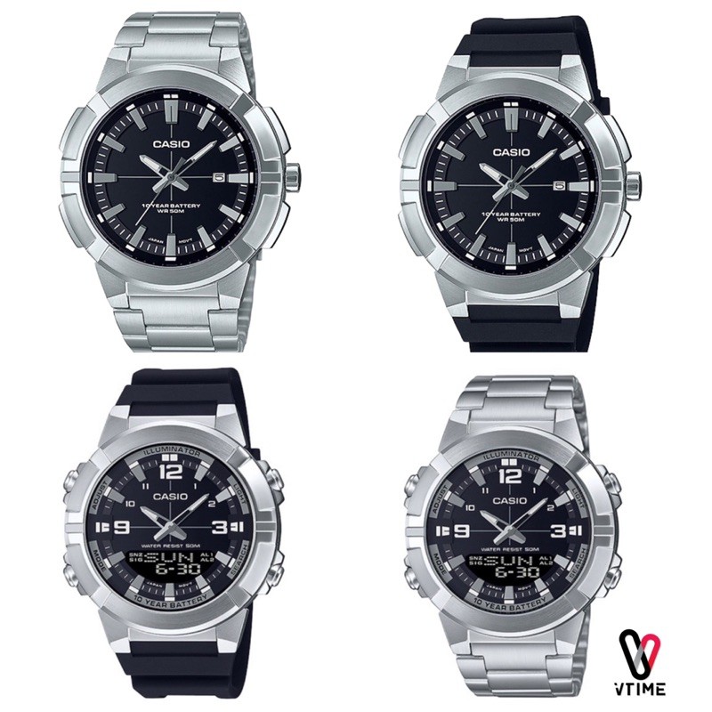 ภาพหน้าปกสินค้าCASIO นาฬิกาข้อมือ รุ่น AMW-870D-1A//AMW-870-1A//AMW-880-1A//AMW-880D-1A//MTP-E172-1A//MTP-E172D-1A จากร้าน korakrin บน Shopee