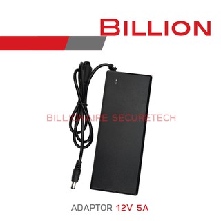 ภาพขนาดย่อของภาพหน้าปกสินค้าBILLION ADAPTOR 12V 5A (5.5x2.5mm) จากร้าน billionaire_securetech บน Shopee