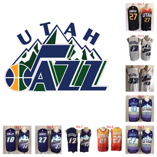 เสื้อกีฬาบาสเก็ตบอล ลายทีม NBA Utah Jazz Jerseys Gobert Stockton Conley Star Jersey 9 สไตล์ สําหรับผู้ชาย
