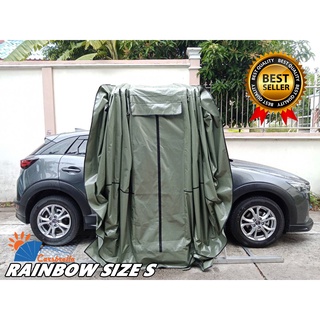 เต็นท์จอดรถพับได้ CARSBRELLA รุ่น RAINBOW SIZE S สำหรับรถที่มีขนาดเล็ก - กลาง ป้องกันสิ่งสกปรก ฝุ่นละออง