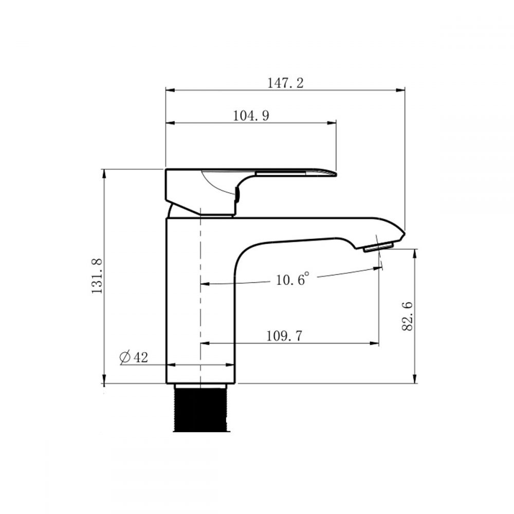 rasland-ก๊อกล้างหน้าน้ำเย็น-สีดำ-dexter-ra-db-90401b