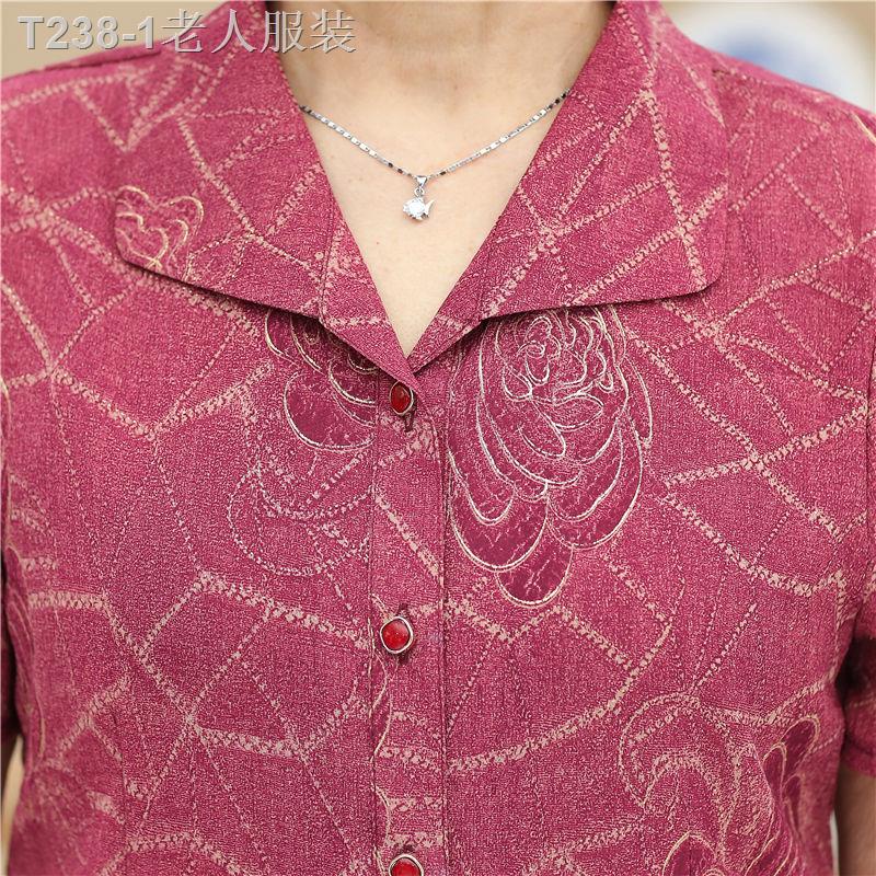 เสื้อผู้หญิง-เสื้อคนแก่-หญิงชราฤดูร้อนเสื้อแม่วัยกลางคนและผู้สูงอายุเสื้อผ้าสตรีสำหรับผู้สูงอายุ-60-70