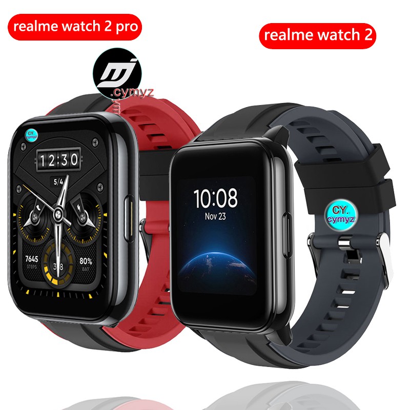 ภาพหน้าปกสินค้าสายนาฬิกาข้อมือซิลิโคนสําหรับ Realme Watch 2 Pro strap Realme Watch 2 สายนาฬิกา สายรัดข้อมือแบบสปอร์ต