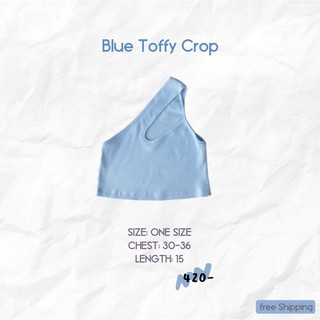 ภาพขนาดย่อของภาพหน้าปกสินค้าToffy crop top เสื้อครอป สีพาสเทล จากร้าน roomry.n บน Shopee