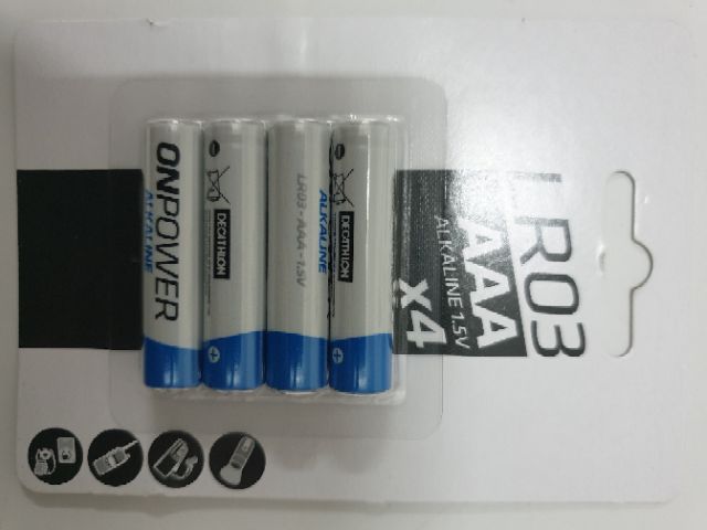 ถ่านไฟฉาย-1-5v-lr03-ขนาด-aaa-จำนวน-4-ก้อน-onpower