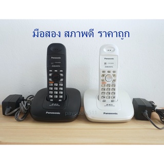 ราคาโทรศัพท์บ้านไร้สาย โทรศัพทไร้สาย Panasonic KX-TG3600BX รุ่นใหม่ ใช้ถ่านชาร์จ AAA มือ 2