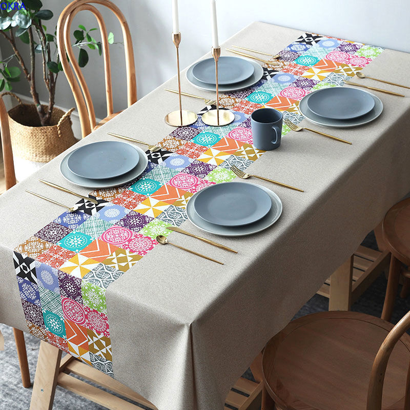 ผ้าปูโต๊ะกันน้ำและกันน้ำมัน-pvc-ป้องกันการลวกผ้าคลุมโต๊ะทิ้งห้องครัวห้องรับประทานอาหารผ้าปูโต๊ะป้องกันฝุ่น