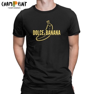 เสื้อยืดแขนสั้น คอกลม ผ้าฝ้าย 100% พิมพ์ลาย Dolce &amp; Banana แฟชั่นฤดูร้อน สําหรับผู้ชายS-5XL