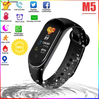 ✨allshop ✨🌈M5 smartwatch Band 🌈นาฬิกาวัดชีพจร ระดับออกซิเจนในเลือดนับก้าว นาฬิกา สมาร์ทวอทช์ watch นาฬิกาเพื่อสุขภาพ