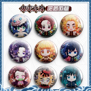 เข็ดกลัด(พร้อมส่ง🇹🇭)การ์ตูนดาบพิฆาตอสูรKimetsu no Yaibaชิ้นล่ะ 22บาท