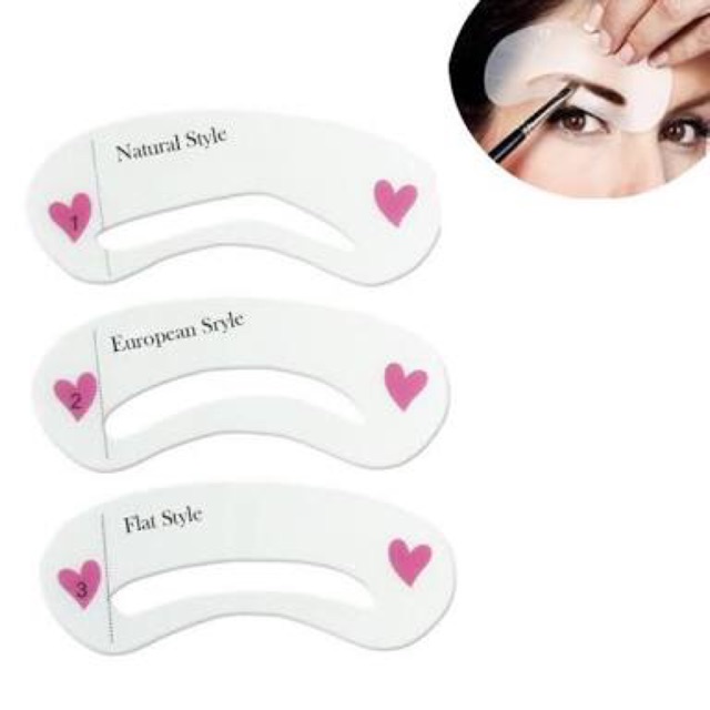 แม่พิมพ์สำหรับเขียนคิ้ว-บลอคคิ้ว-แม่พิมพ์คิ้ว-eyebrow-stencil-เขียนคิ้ว