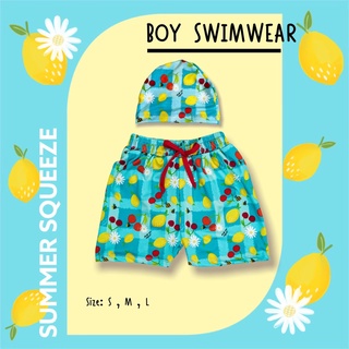 21August.Baby Summer Squeeze Boy Swimwear Blue ชุดว่ายน้ำเด็กผู้ชาย สีฟ้า