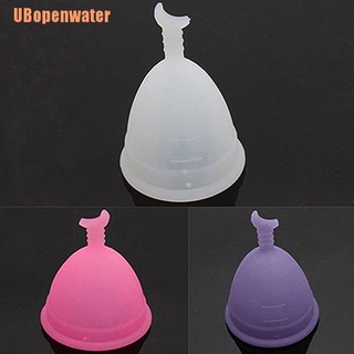 สินค้า [jOPB0] Womens Reusable  Silicone Soft Menstrual Period Cup Size Small or Large DWW