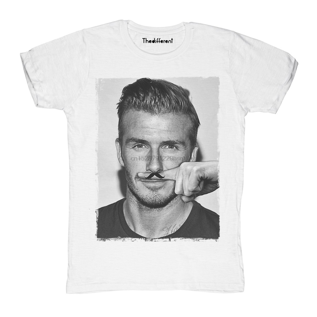 ใหม่-เสื้อยืด-พิมพ์ลายหนวด-beckham-สําหรับผู้ชายs-5xl