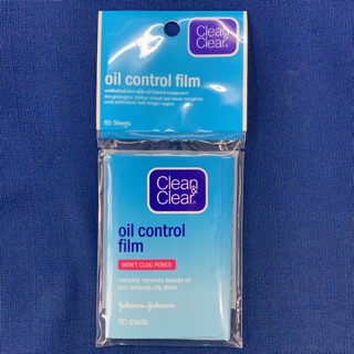 กระดาษซับมัน แผ่นฟิล์มซับมัน Johnsons Clean&amp;clear จำนวน 60 แผ่น (ซับมันได้ดีเยี่ยม) หน้าไม่มันทันที (ราคาพิเศษสุดคุ้ม!)