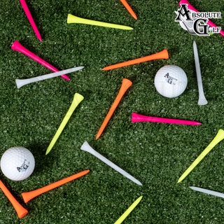 ทีกอล์ฟพลาสติก หลายสี ขนาด 90mm แพ็คละ 10 ชิ้น