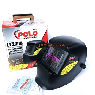 หน้ากากเชื่อม POLO รุ่น LY200B ตัดแสงอัตโนมัติ WELDING HELMET