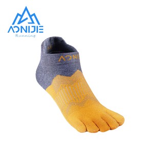 สินค้า Aonijie E4810S ถุงเท้าข้อสั้น ห้านิ้ว อุปกรณ์เสริม สําหรับวิ่ง เล่นกีฬา 2 คู่
