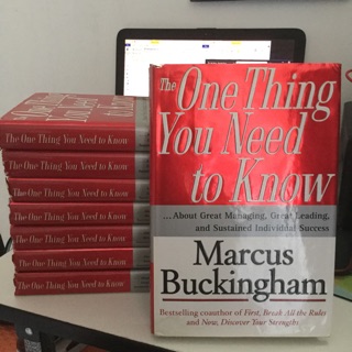 หนังสือ The One Thing You Need to Know โดย Marcus Buckingham ใหม่เก็บเก่า
