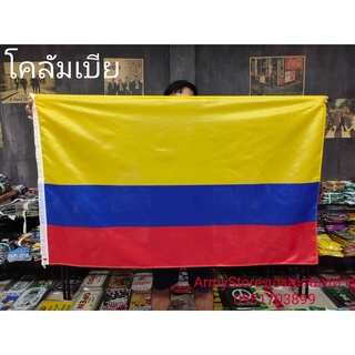 &lt;ส่งฟรี!!&gt; ธงชาติ โคลัมเบีย Colombia Flag 4 SIze พร้อมส่งร้านคนไทย