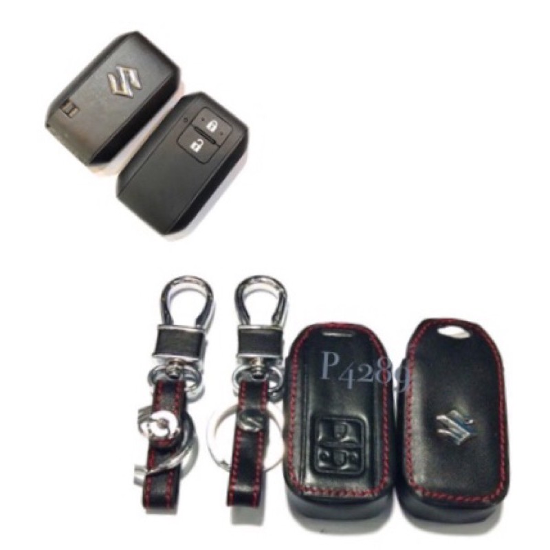 ภาพหน้าปกสินค้าซองหนังหุ้มกุญแจรถยนต์ SUZUKI AII-NEW-SWIFT (Smart Key)